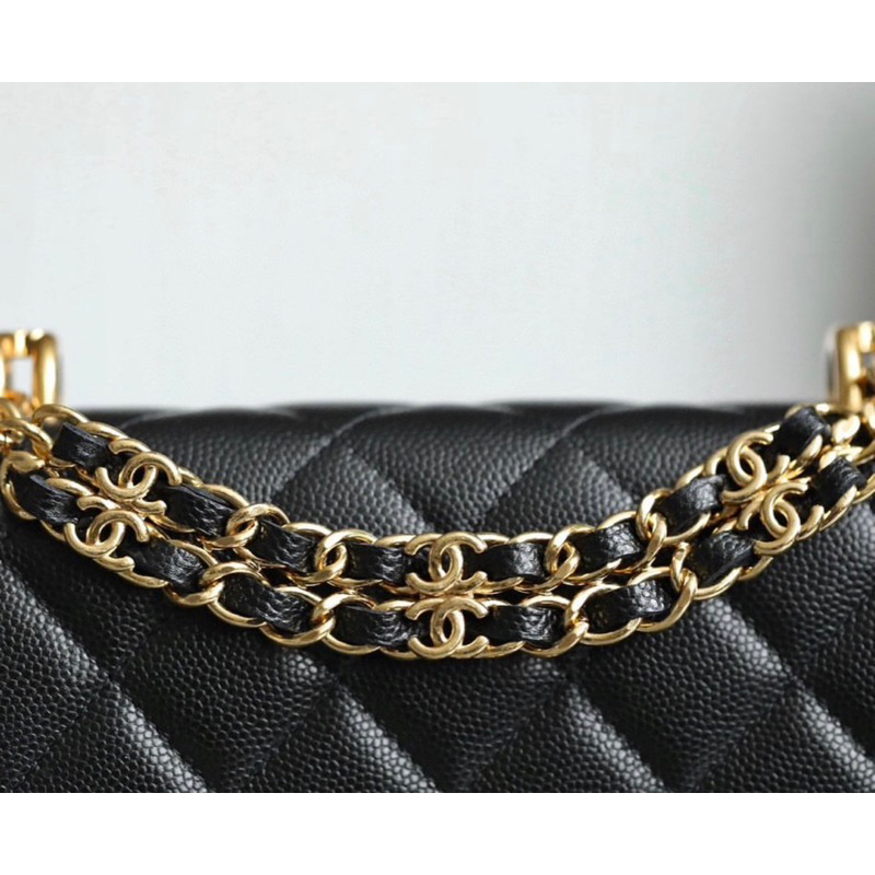 Túi đeo vai Vvoc da hạt caviar fullbox bill dustbag xinh xắn W166-19