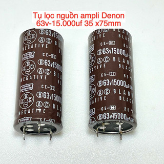 Tụ lọc nguồn 63v-15.000uf side 35x75mm hàng tháo ampli denon nội địa nhật