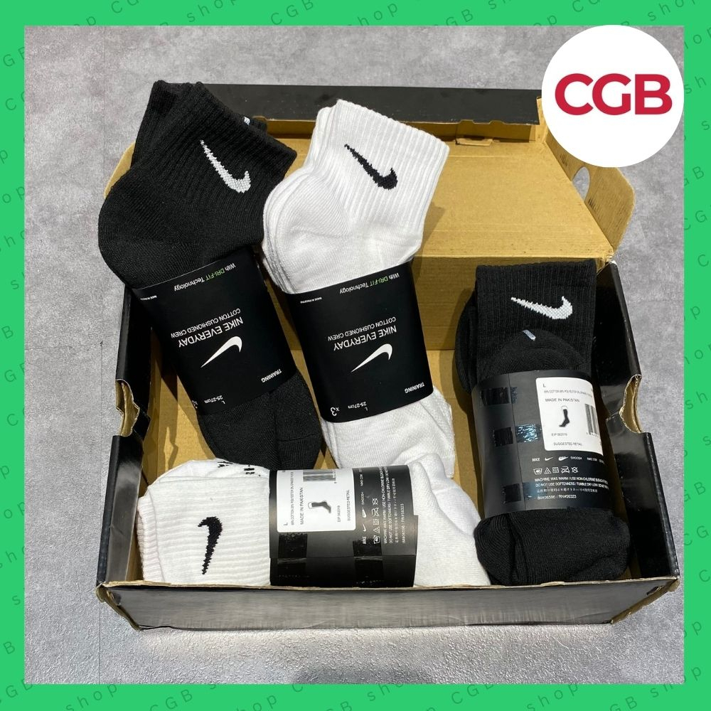 Vớ/Tất 𝐍𝐈𝐊𝐄 Thể Thao Công Nghệ Dri-Fit Drifit - Thấm hút mồ hôi cực tốt