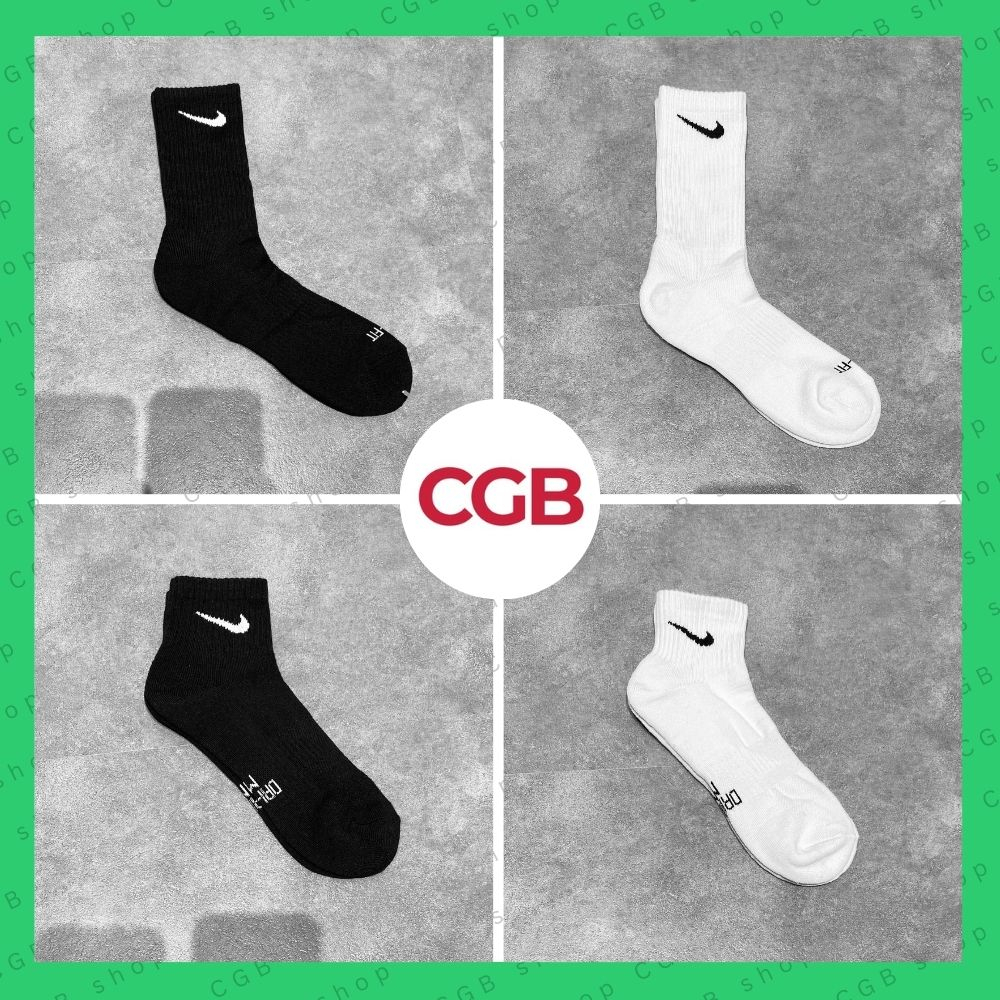 Vớ/Tất 𝐍𝐈𝐊𝐄 Thể Thao Công Nghệ Dri-Fit Drifit - Thấm hút mồ hôi cực tốt