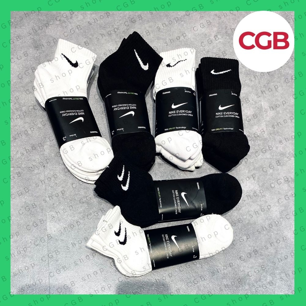 Vớ/Tất 𝐍𝐈𝐊𝐄 Thể Thao Công Nghệ Dri-Fit Drifit - Thấm hút mồ hôi cực tốt