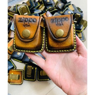 [ Giá sỉ ] Bao da Zippo làm từ da bò thật 100%