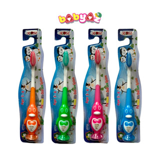 Bàn Chải Đánh Răng Trẻ Em Rose Sợi Lông Siêu Mềm Đầu Bàn Chải Nhỏ Mẫu Chim Cánh Cụt