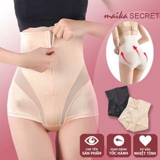 Quần gen nịt bụng định hình kéo khoá hàng cao cấp - đồ lót maika