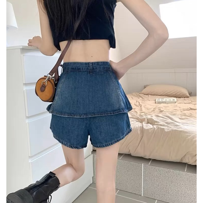 Chân váy Denim dáng xoè