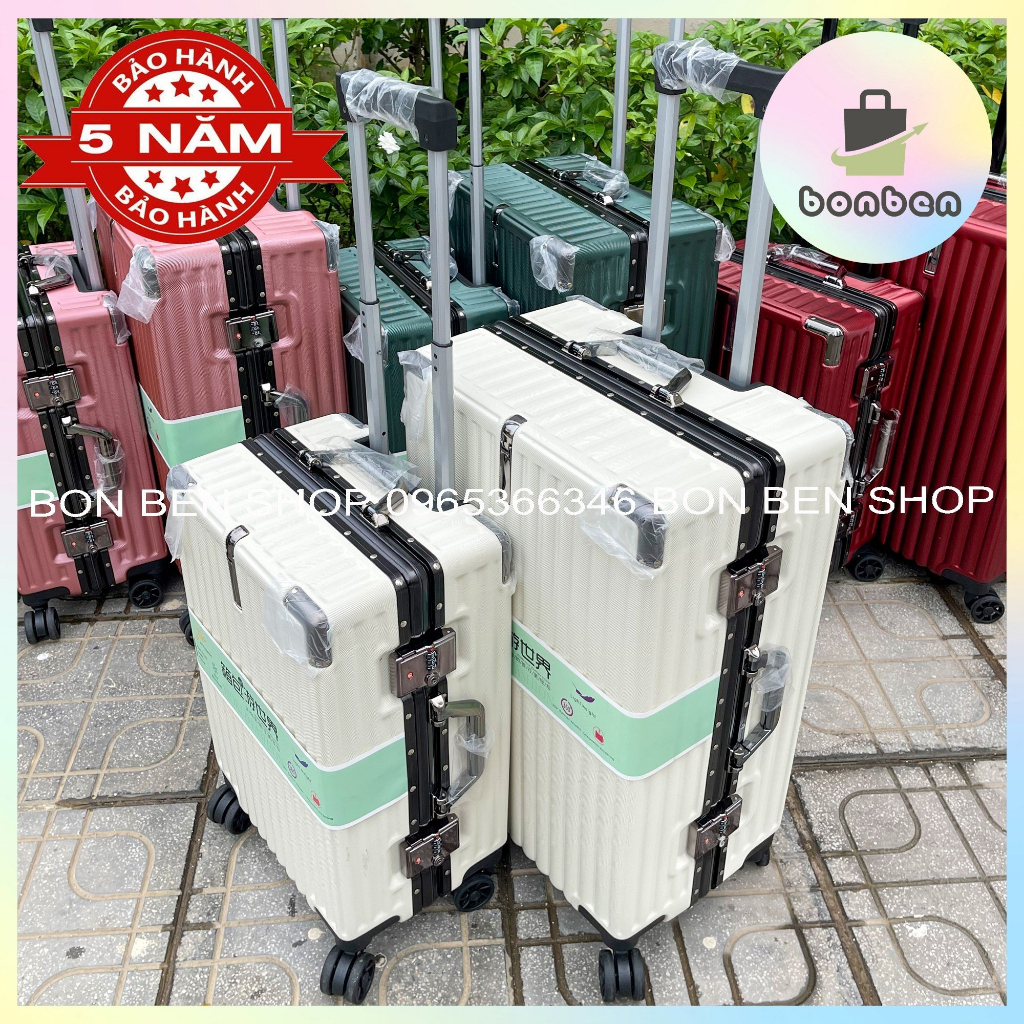 SALE Vali Khung Nhôm khóa sập chống rạch siêu bền size 20 inch xách tay