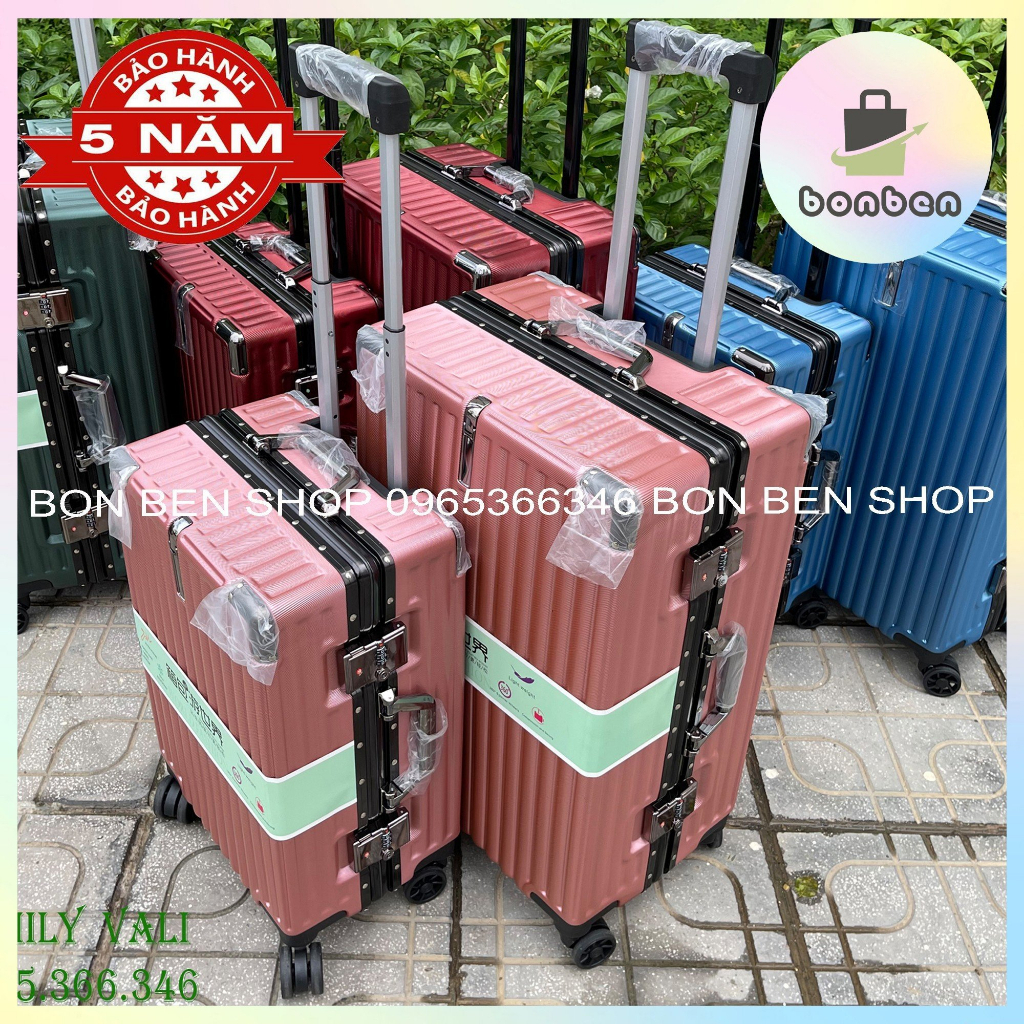SALE Vali Khung Nhôm khóa sập chống rạch siêu bền size 20 inch xách tay