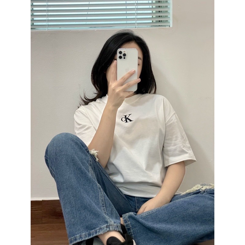 Áo thun CK cá tính, áo phông Unisex nam nữ hàn quốc xuất xịn