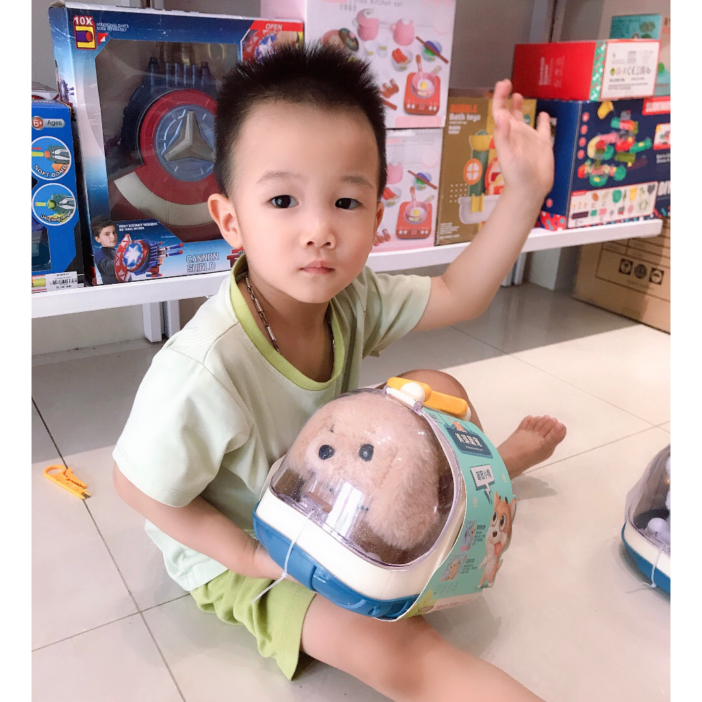Đồ chơi lồng chó, thỏ, mèo thú cưng biết đi biết kêu dễ thương dành cho bé trai và bé gái