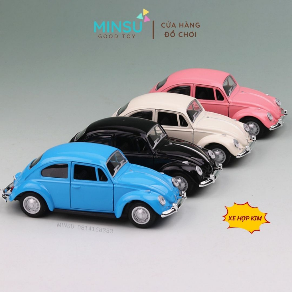 Xe Hơi Cổ Điển Đúc Dece Flor 1/36, Cho Mô Hình BMW Mini Beetle Fiat Đồ Chơi Trẻ Em Xe Kéo Lùi