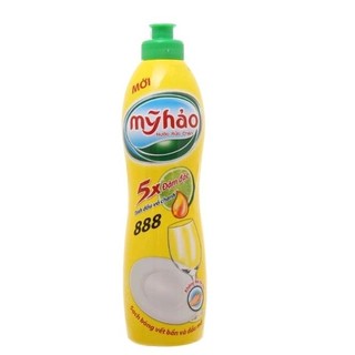 Nước rửa chén Mỹ Hảo 5X đậm đặc tinh dầu vỏ chanh chai 400g