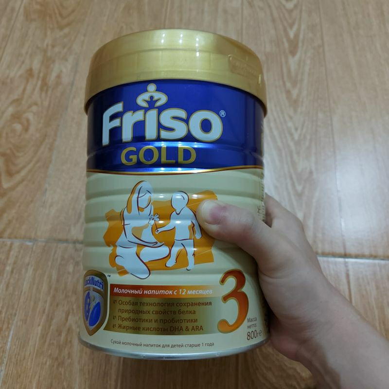 sản phẩm thực phẩm bổ sung dinh dưỡng Friso Gold nôi địa Nga số 3, hộp 800g