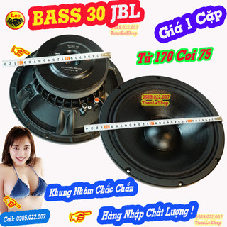 Loa bass 30 coi 75 jb từ 170 , hàng nhập- giá 02 chiếc - loa 3 tac coil 75 từ 170 jb loại 3 lỗ