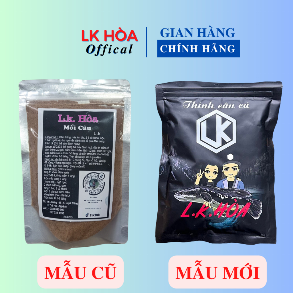 Cám câu cá Lk Thính Lk Mồi câu cá chép, trắm, trôi, tổng hợp siêu nhạy