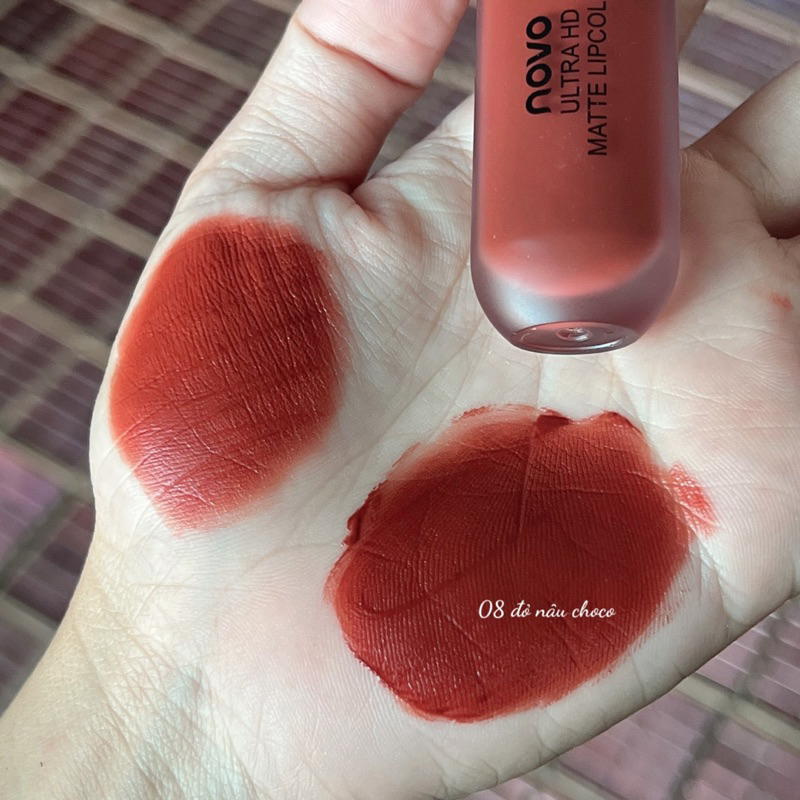 Son novo mập màu 08 đỏ nâu Choco