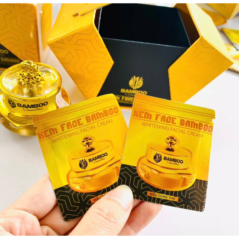 ⭐Dạng gói⭐ Combo kem face lụa và serum b5, bamboo mini