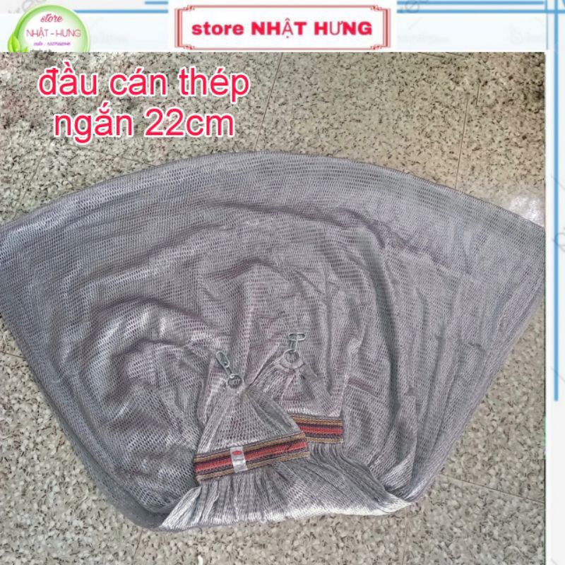 Võng lưới cán thép 22cm màu xám trắng, võng 2 lớp dày phù hợp cho khung lớn