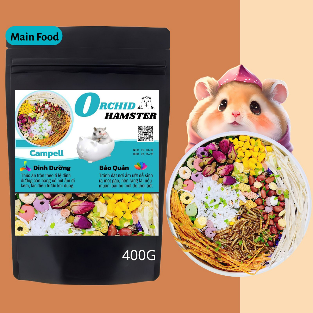 Thức Ăn Hamster Vỗ Béo Hạt Nhỏ Campel & Winter
