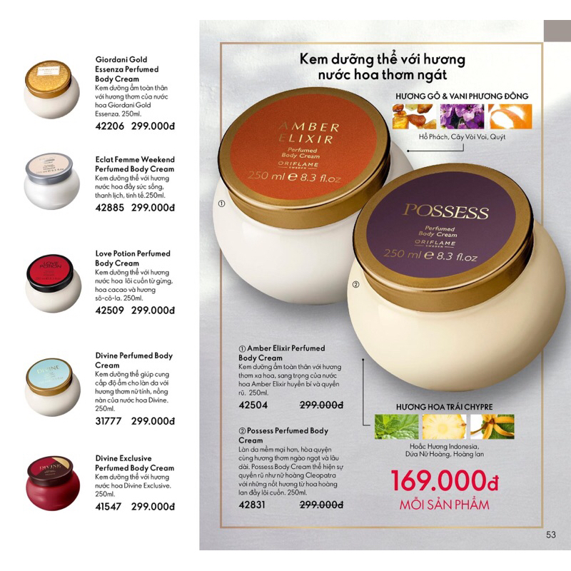 Kem dưỡng toàn thân nắp cam _kem dưỡng Body amber thể tích 250ml