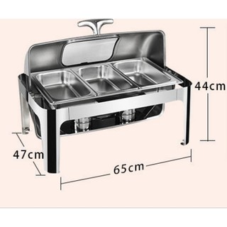 Nồi Hâm buffe 9 Lít cao cấp [ hàng dầy ], inox 304