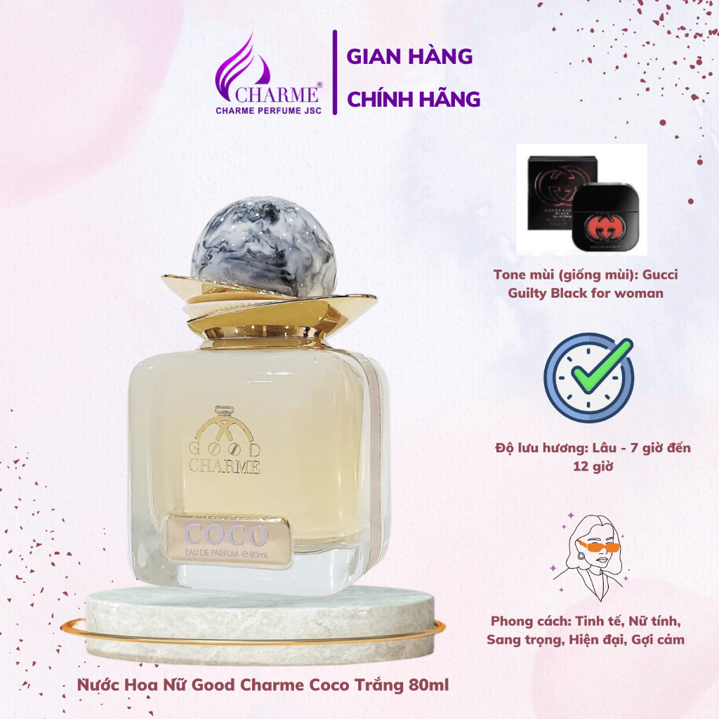 Nước Hoa Nữ Good Charme Coco Trắng 80ml