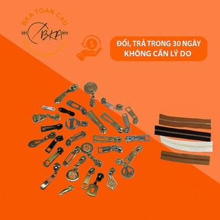 Đầu khóa kéo số 3, số 5 số 5.5 lồng dây khóa đồng hoặc dây khóa nhựa