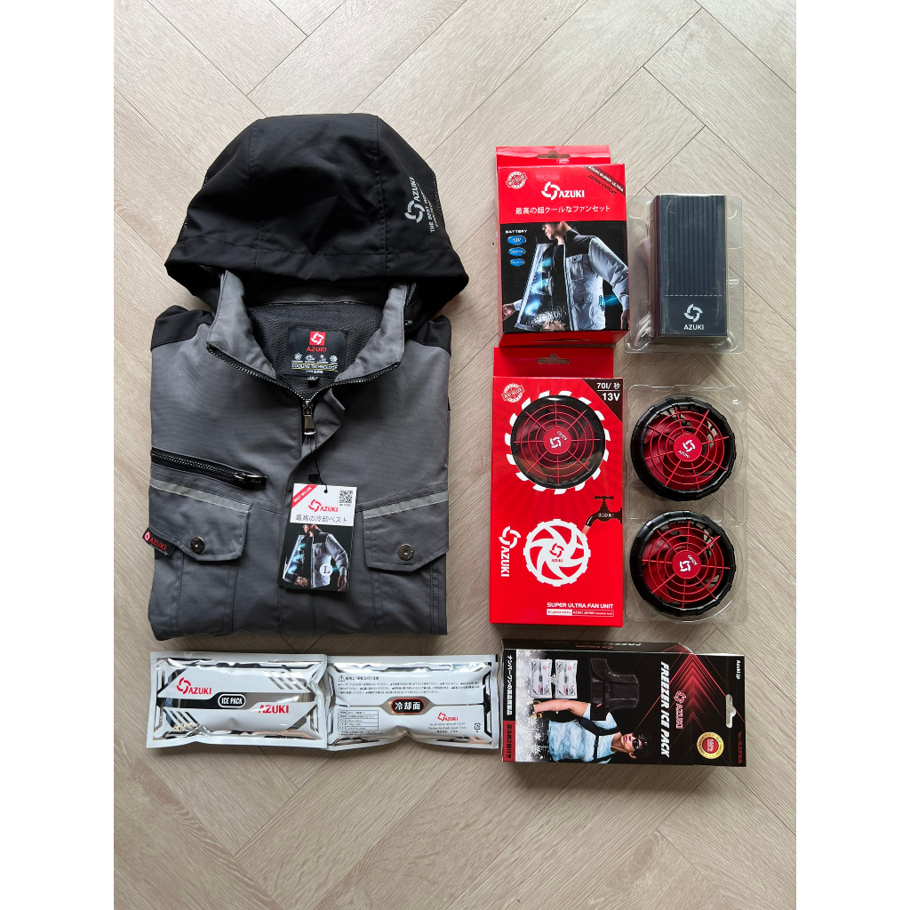 Áo điều hòa Nhật Bản AZUKI SUPER ULTRA 2023, PIN 26000MAH; QUẠT 13V