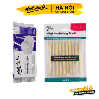 Combo Đất Sét Tự Khô Mont Marte và Dụng Cụ