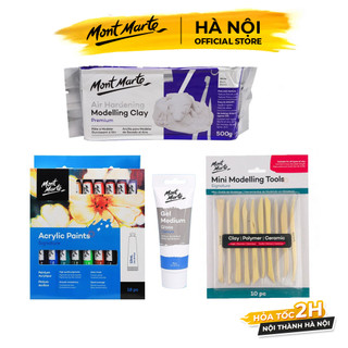 Combo Đất Sét Tự Khô Mont Marte và Dụng Cụ