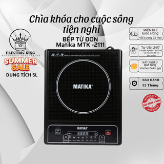 Bếp từ đơn matika tặng kèm nồi lẩu inox mtk-2111