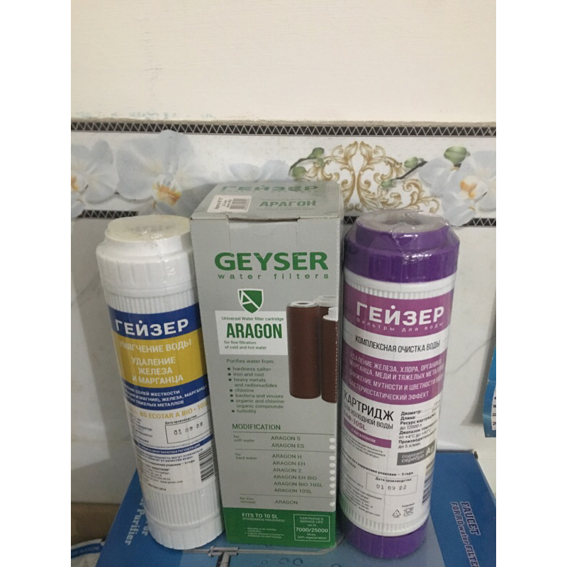 Lõi LỌC Thay Thế cho  Máy lọc nước Geyser Ecotar 3