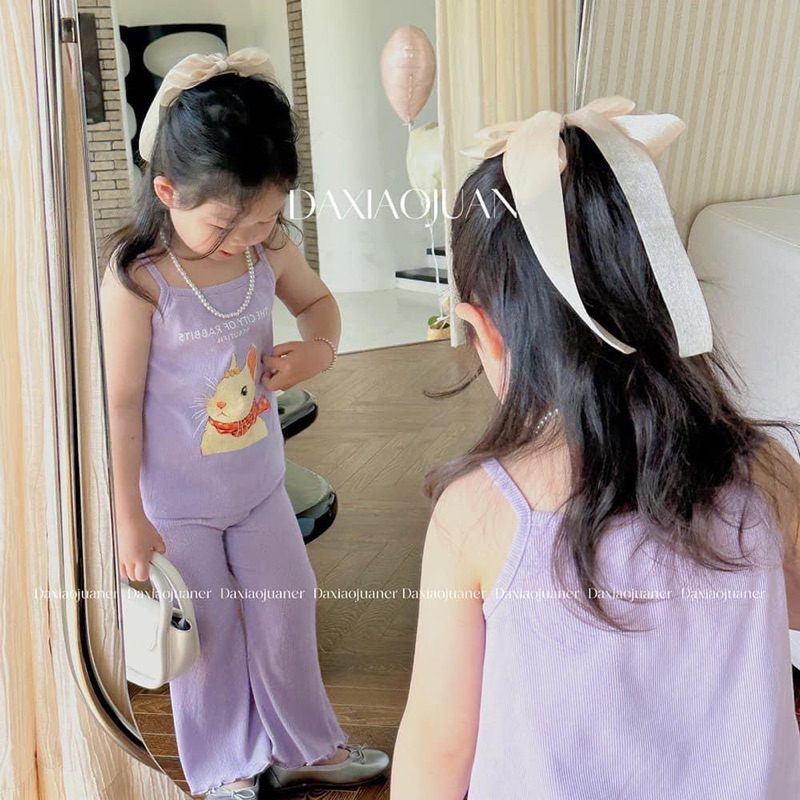 SET 4 ÁO 2 DÂY IN HÌNH THỎ Cho bé