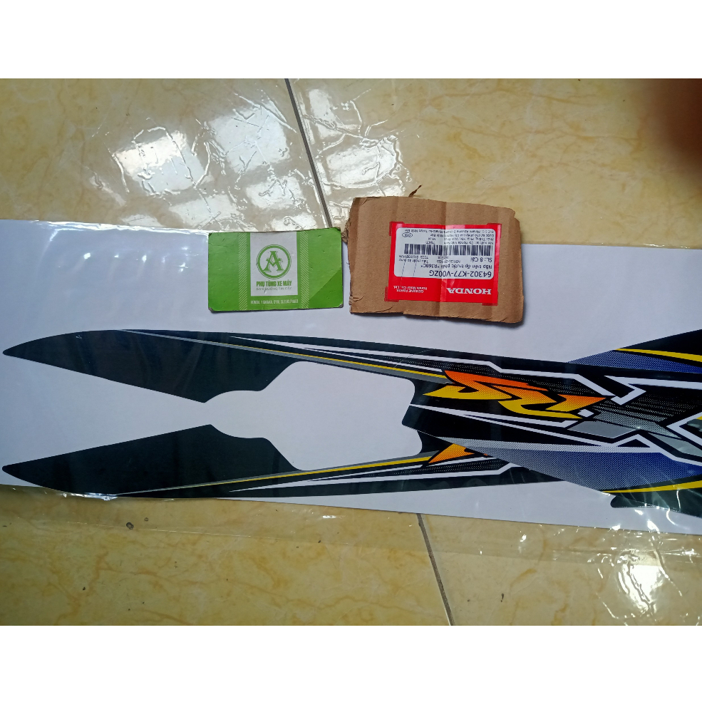 Bộ tem honda wave RSX 100 màu đen