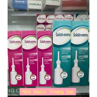 Thụt táo GOLISTIN - EMMA dùng cho ngưoi táo bón,sạch đại tràng trước và sau phẫu thuật