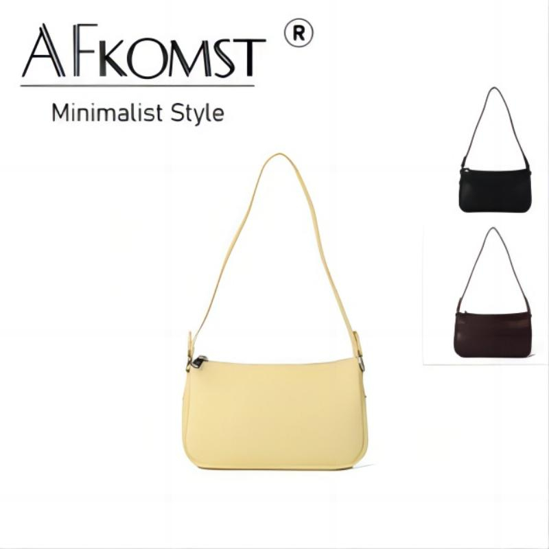 Túi đeo vai AFKOMST cỡ mini có khóa kéo thiết kế đơn giản thời trang cho nữ