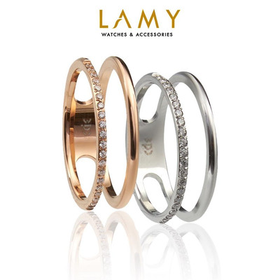 Nhẫn LAMY Elsa Crystal Dual Rose Gold Ring 8027