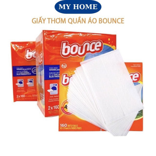 Giấy thơm quần áo làm mềm - Giấy thơm quần áo Bounce dùng cho máy sấy