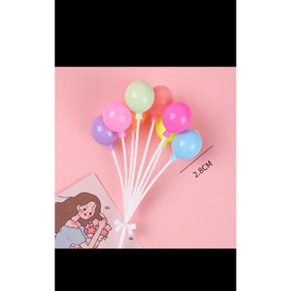 Chùm 8 bóng sắc màu nhựa