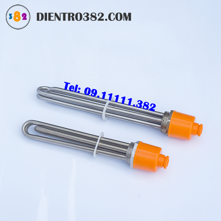Điện trở củ ren phi 48 công suất 6kw điện áp 380V/220V, thanh nhiệt phi 48 chất liệu inox 304