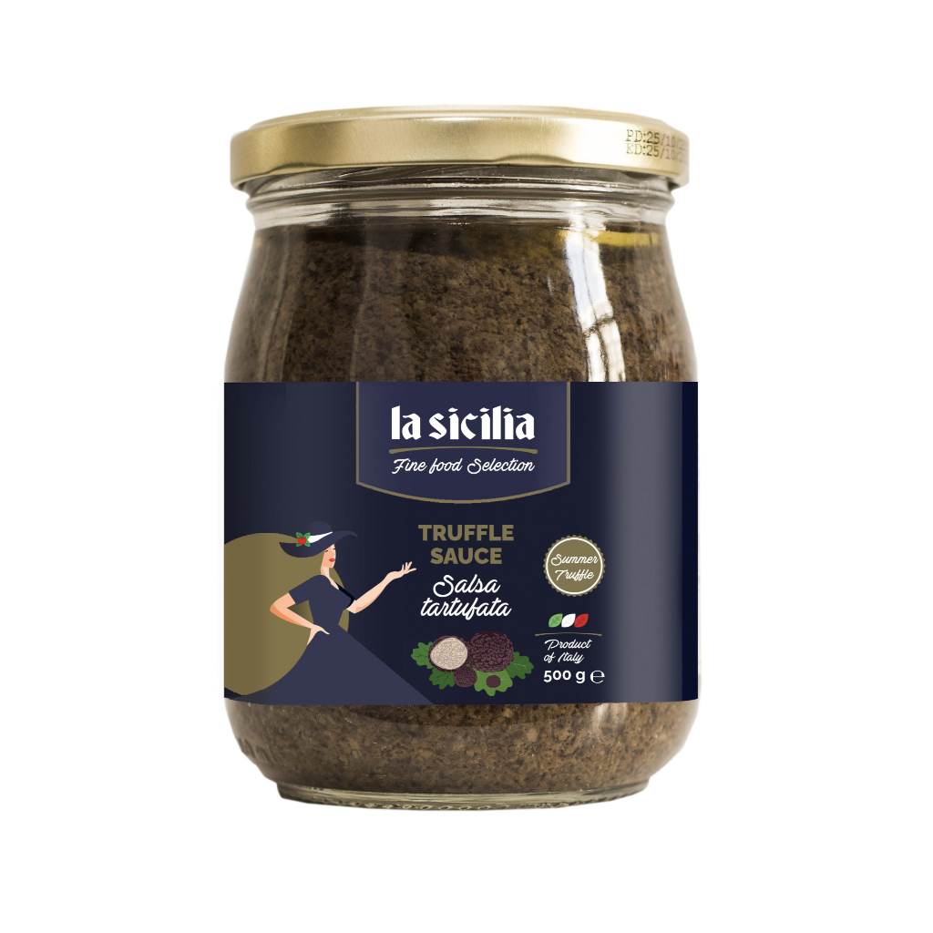 Sốt Nấm Cục – Truffle Sauce La Sicilia (Italia) hũ 500g [Date 2027]