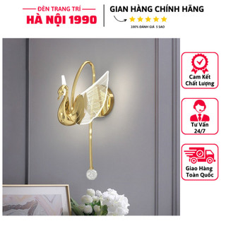 Đèn tường trang trí hiện đại hình thiên nga, đèn gắn tường cầu thang, phòng khách, phòng ngủ