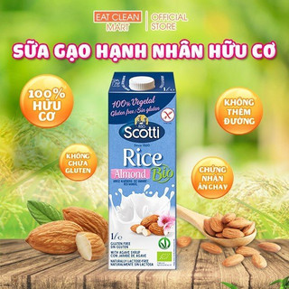 Sữa Hạnh Nhân Gạo Hữu Cơ Riso Scotti - ORGRANIC Rice Almond Drink - 1L