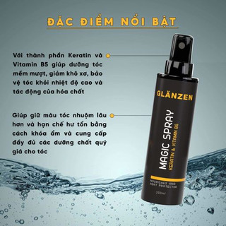 Xịt dưỡng tóc GLANZEN MAGIC SPRAY - 200ml
