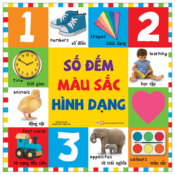 Sách - Combo 6 cuốnTừ vựng đầu tiên cho bé (Từ vựng, phương tiện, động vật, màu sắc hình dạng số đếm, con số, trang trại