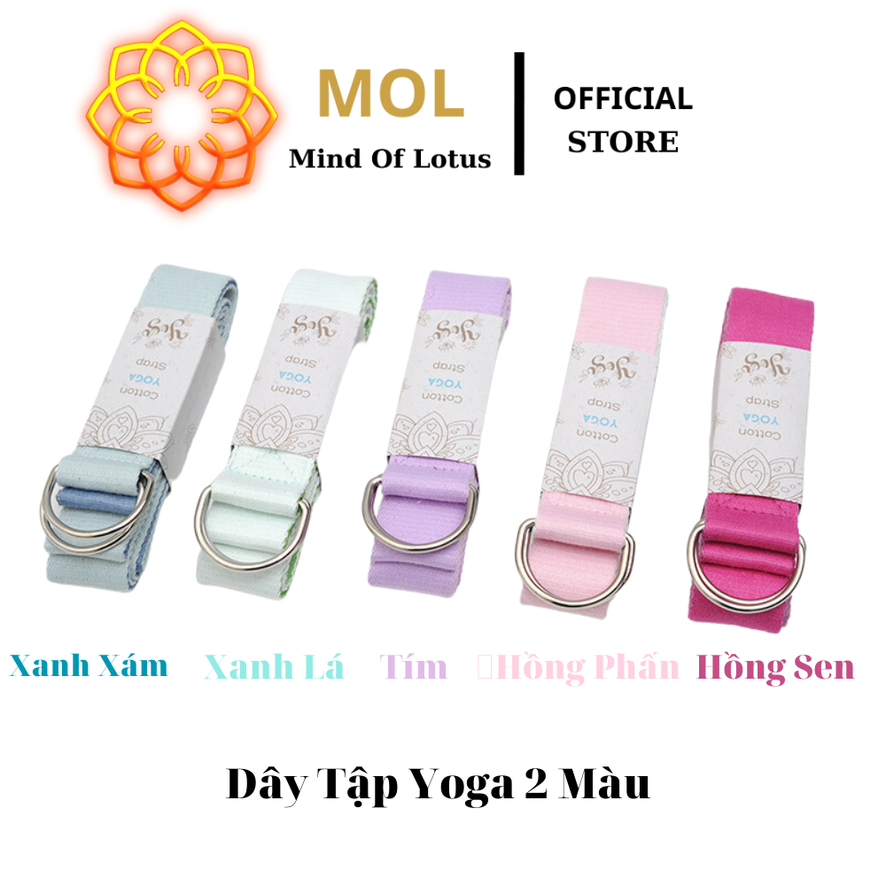 Dây Tập Yoga 1m83 Cao Cấp 2 Màu Pastel Cực Xinh