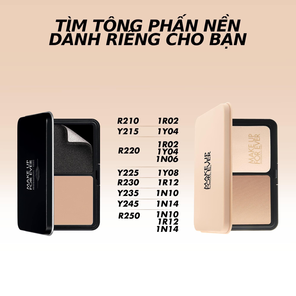 Phấn Phủ Kiềm Dầu Lâu Trôi Make Up Forever HD Skin Matte Velvet