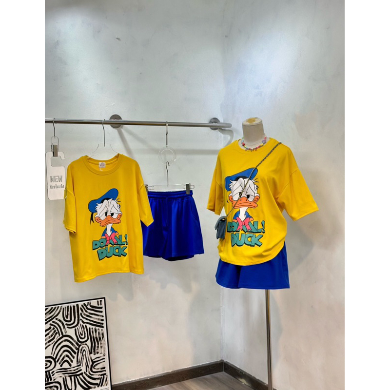Set vịt vàng quần đùi xanh, chuẩn hàng loại 1 ảnh thật