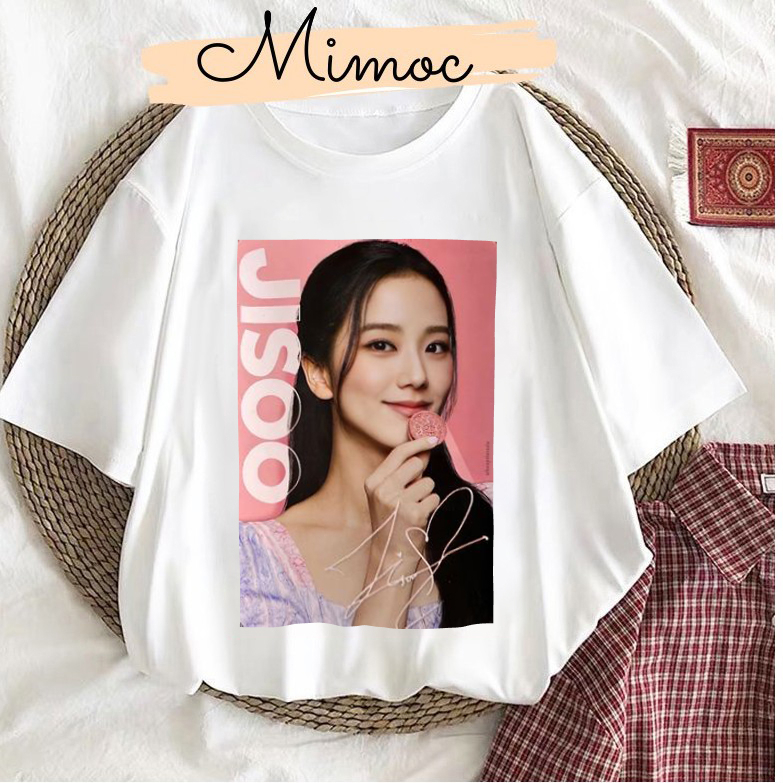 Áo thun tay blackpink tay ngắn phong cách unisex  tặng kèm 5 thẻ ảnh Blackpink