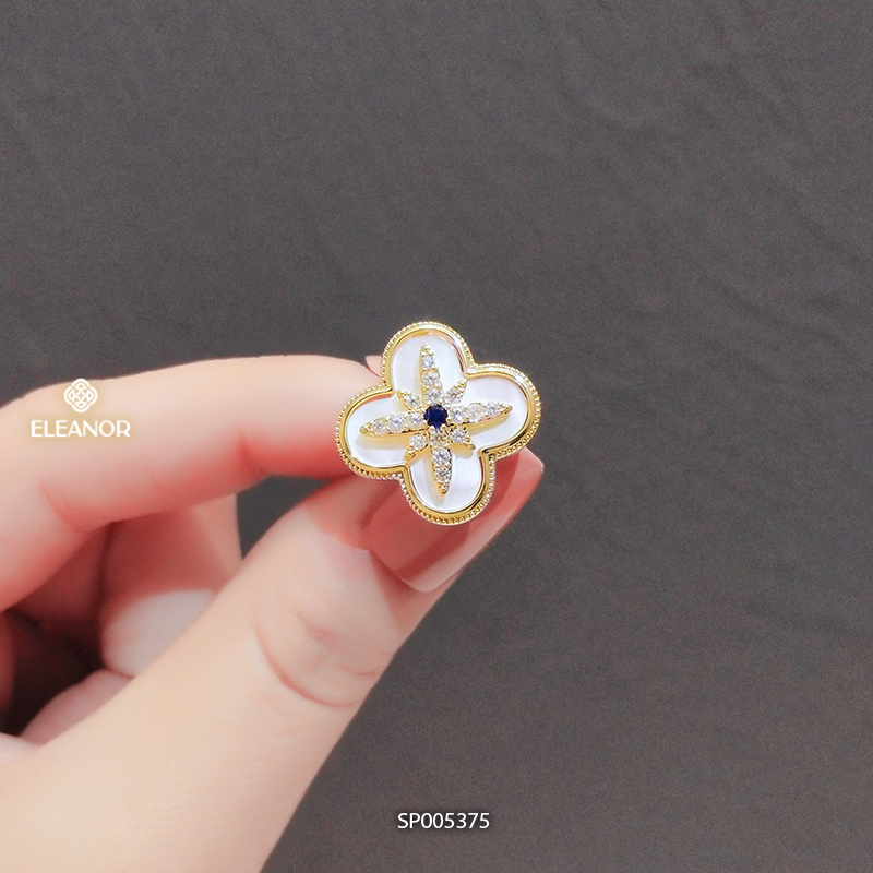 Ghim cài áo nữ Eleanor Accessories hình hoa đính đá sang trọng phụ kiện trang sức 5375