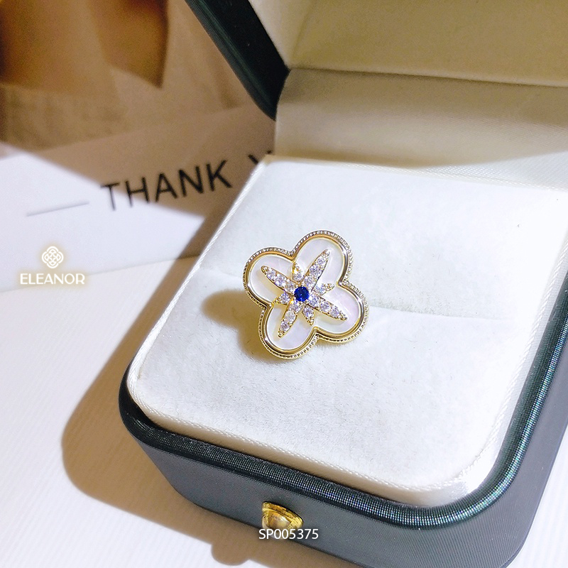 Ghim cài áo nữ Eleanor Accessories hình hoa đính đá sang trọng phụ kiện trang sức 5375